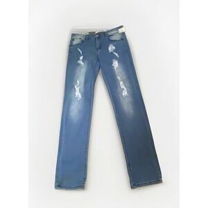 New W/ Flaws American Breed Men's 32x33 Distressed Straight Leg Jeans